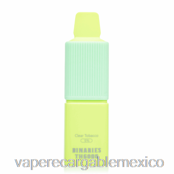 Vape Recargable Horizonte Binarios Th6000 Tabaco Transparente Desechable
